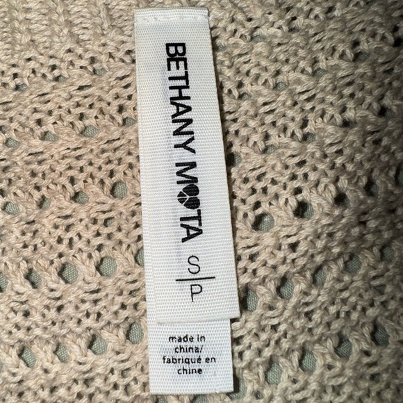 Bethany Mota Striped Tan w Green/pink stripe Women's cardigan. Size Small. VGUC - Picture 4 of 10